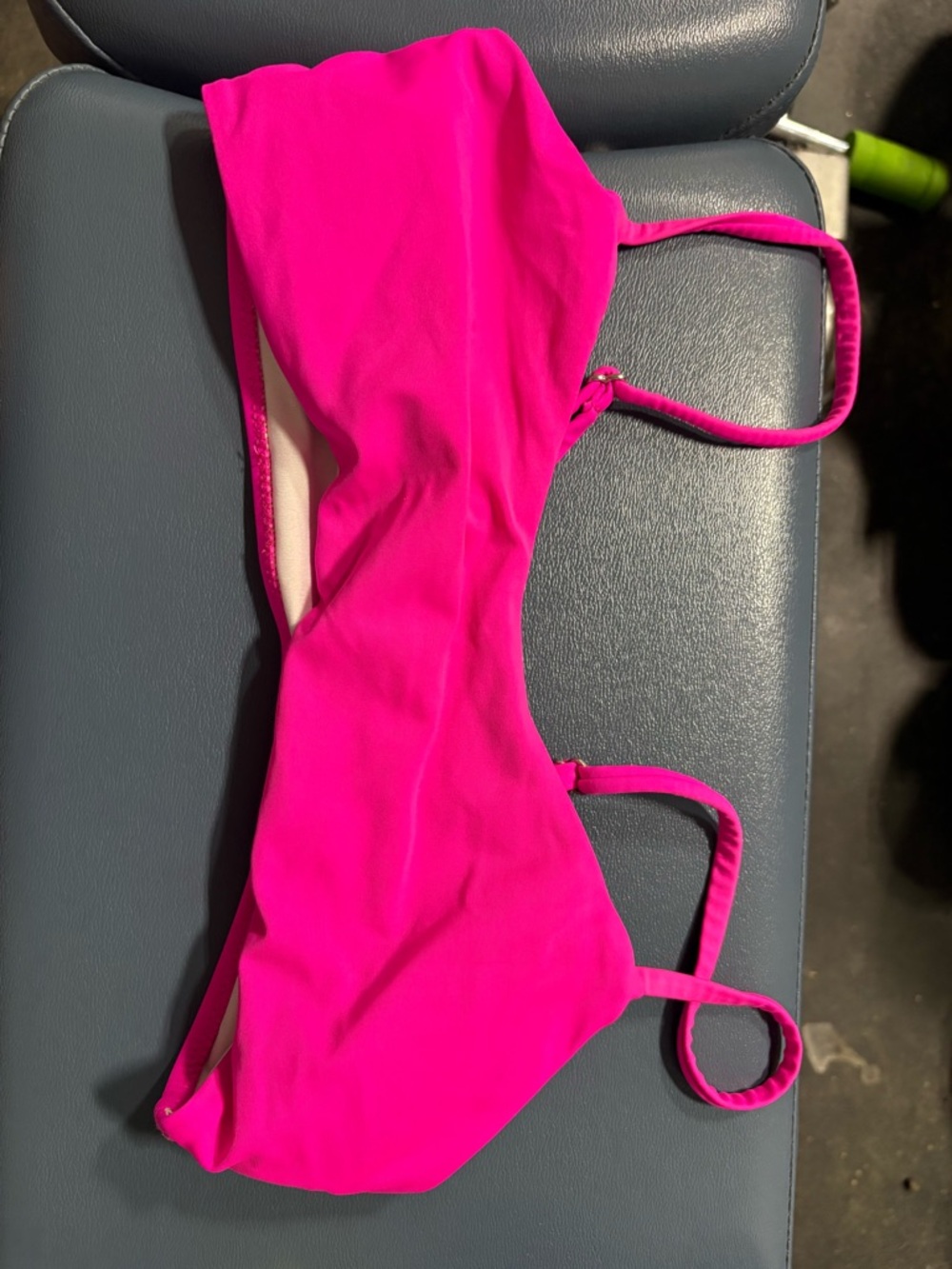 Hot Pink Bikini Top - Bright Solid Swimwear